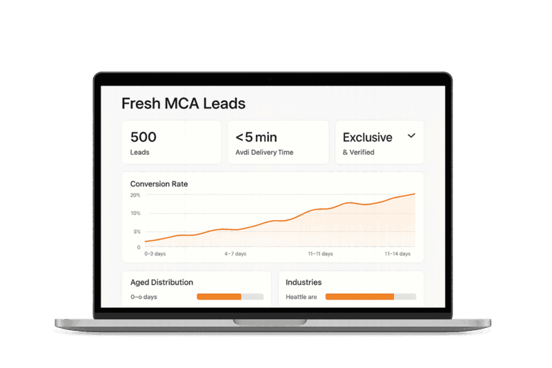 Fresh MCA Leads Real-Time Dashboard