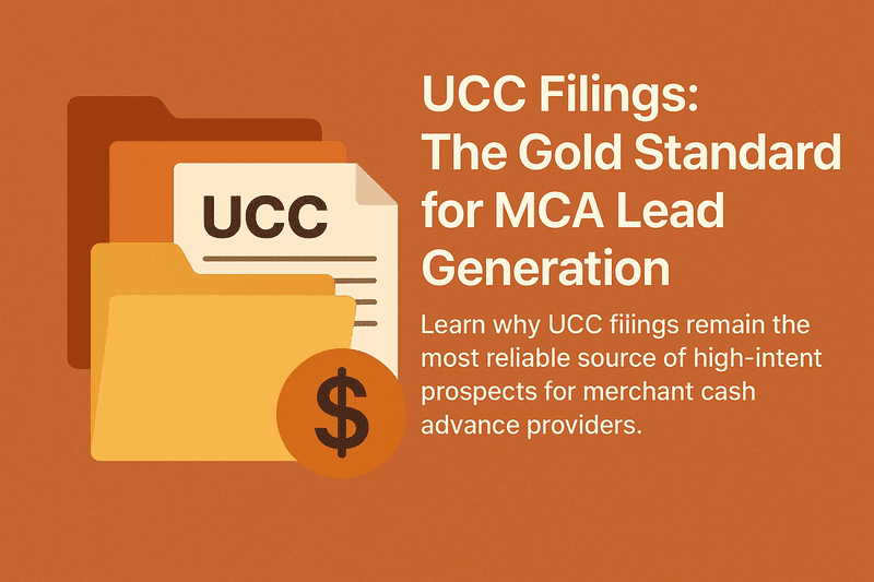 UCC Filings: The Gold Standard for MCA Lead Generation
